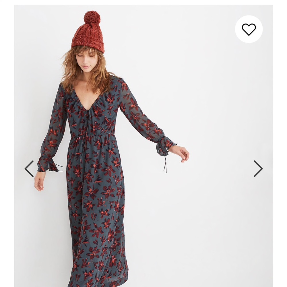 Madewell Willowleaf Tie-Sleeve Maxi Dress